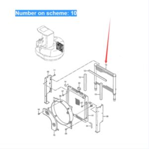 BUY For Hitachi Excavator EX55UR Hydraulic Oil Cooler 4340202 for sale