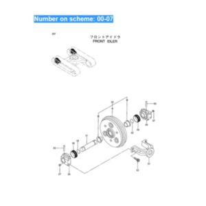 For Hitachi Excavator EX75URT-5 EX75US-5 EX80U ZX70 ZX75UR ZX75UR-3 ZX75URT ZX75US ZX75US-3 ZX75USK-3 ZX85US-3 ZX85USB-3 Idler 9154166 online