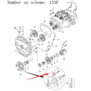 BUY For Hitachi Excavator ZX225US ZX225USR ZX230 Main Hyfraulic Pump Coupling Element 4463994 for sale
