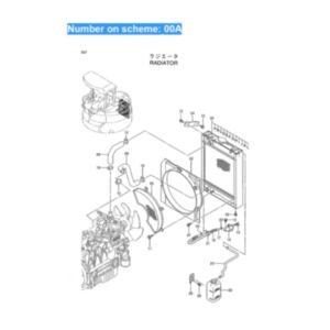 BUY For Hitachi ZX30UR ZX40UR EX40UR-3 VR308 VR308-2 VR408 VR408-2 Water Tank Radiator Core ASS'Y 4454123 for sale
