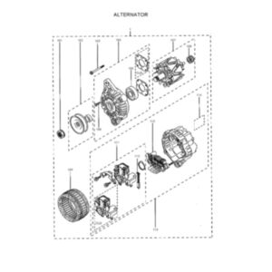 BUY For Hyundai Excavator R15-7 R16-7 R16-9 R22-7 Alternator XJAF-01560 for sale