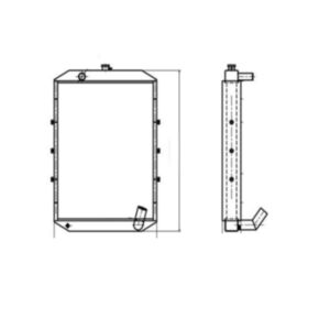 BUY For Hyundai Excavator R150-7 Water Tank Radiator Core ASS'Y for sale