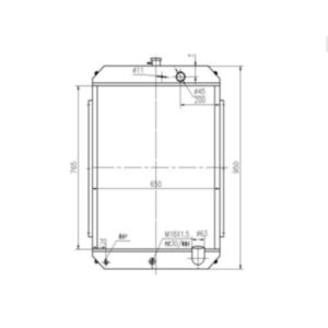 BUY For Hyundai Excavator R190-7 Water Tank Radiator Core ASS'Y for sale