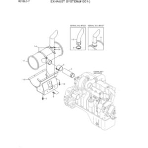 BUY For Hyundai Excavator R210LC-7 R220LC-9S Muffler Silencer 11N6-33035 for sale
