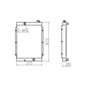BUY For Hyundai Excavator R85-7 Water Tank Radiator Core ASS'Y for sale