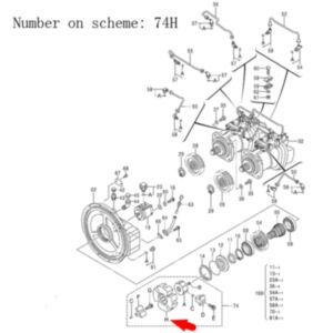 BUY For John Deere Forestry Swing Machine 3154G 3156G 3754G 3756G 3754D Pump Coupling Element 4655134 for sale