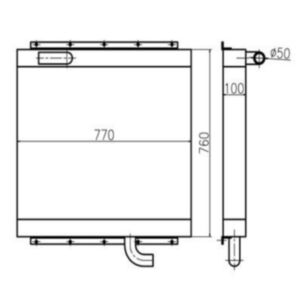 BUY For Kato Excavator HD900-5 Hydraulic Oil Cooler for sale