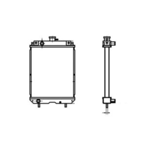 BUY For Kobelco Excavator 17SR-3 Water Tank Radiator Core ASS'Y PU05P00015F1 for sale