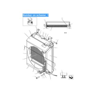 BUY For Kobelco Excavator 30SR 30SR-3 30SR-5 35SR 35SR-5 SK30SR-3 SK35SR-3 Water Tank Radiator Core ASS'Y PW05P00027F1 PW05P00027S001 for sale
