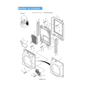 BUY For Kobelco Excavator 35SR-2 30SR-2 SK25SR-2 Water Tank Radiator Core ASS'Y PV05P00006F1 for sale