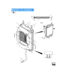 BUY For Kobelco Excavator SK20SR-3 27SR-5 27SR-3 27SR SK27SR-3 Water Tank Radiator Core ASS'Y PM05P00013F1 for sale