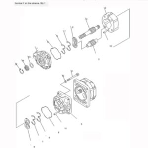 BUY For Komatsu Articulated Truck HM400-1 HM400-1L Hydraulic Gear Pump 705-22-40160 for sale