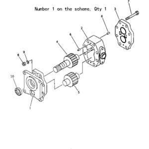 BUY For Komatsu Bulldozer D135A-1 D135A-2 D150A-1 D155A-1 D155A-2 Transmission Pump 07433-71100 07433-71101 07433-71102 07433-71103 for sale