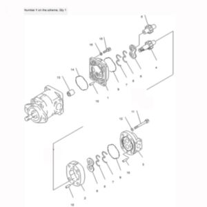 BUY For Komatsu Bulldozer D155A-2A Steering Pump 705-52-22100 for sale