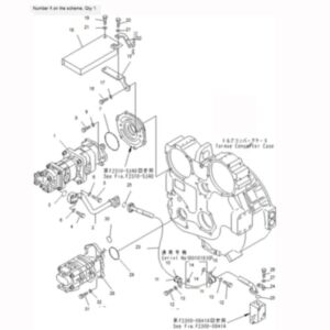 BUY For Komatsu Bulldozer D155AX-5 Hydraulic Pump 705-55-34580 for sale