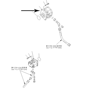 BUY For Komatsu Bulldozer D355A-3 D355C-3 D355A-5 Steering Pump ASS'Y 07442-71101 07442-71102 for sale