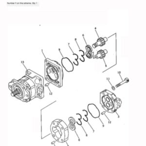 BUY For Komatsu Bulldozer D475A-2 D475A-1 Hydraulic Pump 705-52-30240 for sale