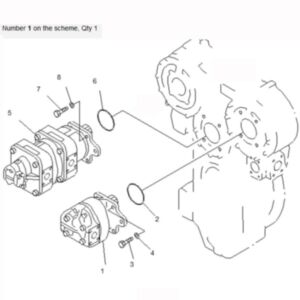 BUY For Komatsu Bulldozer D575A-3 D575A-2 Hydraulic Pump 705-21-46020 for sale