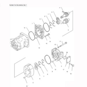 BUY For Komatsu Bulldozer D65E-12 D65P-12 D85ESS-2 Hyraulic Pump 705-51-20930 705-51-20800 for sale