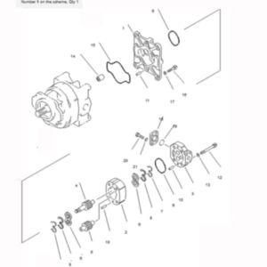 BUY For Komatsu Compactor WF450-3 Hydraulic Pump 705-36-29540 for sale