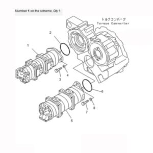 BUY For Komatsu Crane LW100-1X LW100-1H Hydraulic Pump 705-55-13020 for sale