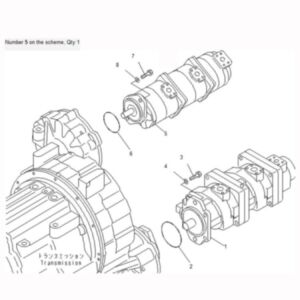 BUY For Komatsu Crane LW250-5X LW250-5H Hydraulic Pump 705-56-26030 for sale