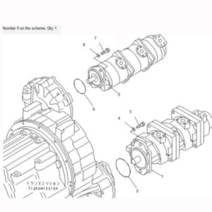 BUY For Komatsu Crane LW250-5X LW250-5H Hydraulic Pump 705-56-34290 for sale