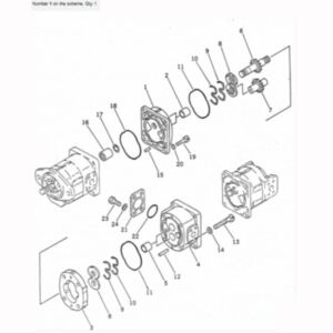 BUY For Komatsu Crane LW250L-1H LW250L-1X Hdraulic Pump 705-56-23010 for sale