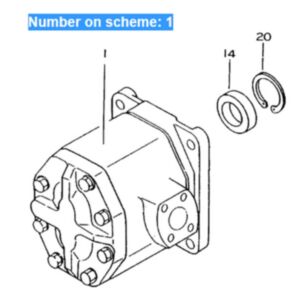BUY For Komatsu Dump Truck HD200-2 Hydraulic Pump 07436-66101 07436-66102 for sale