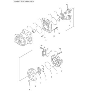BUY For Komatsu Dump Truck HD255-5 HD405-6 HD325-6 HD325-6W Hydraulic Pump 705-52-30290 for sale