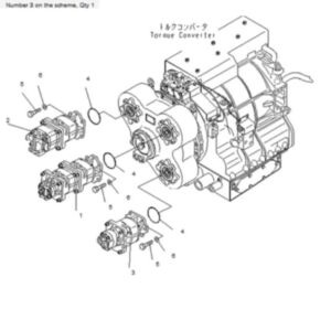 BUY For Komatsu Dump Truck HD605-7 HD465-7 Hydraulic Pump 705-52-31170 for sale