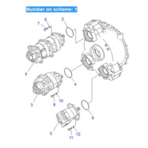 BUY For Komatsu Dump Truck HM300-1 HM300-1L HM300TN-1 Hydraulic Gear Pump 705-56-34550 for sale
