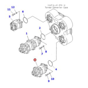 BUY For Komatsu Dump Truck HM350-1 HM350-1L Hydraulic Gear Pump 705-52-31210 for sale