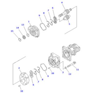 BUY For Komatsu Dump Truck HM350-1 HM350-1L Hydraulic Gear Pump 705-56-33050 for sale