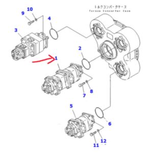 For Komatsu Dump Truck HM400-1 HM400-1L Hydraulic Gear Pump 705-56-34490 online