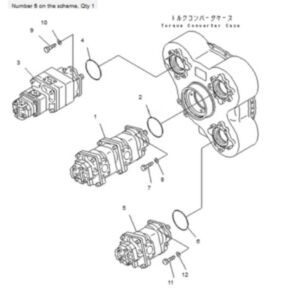 BUY For Komatsu Dump Truck HM400-1 HM400-1L Hydraulic Pump 705-52-31150 for sale