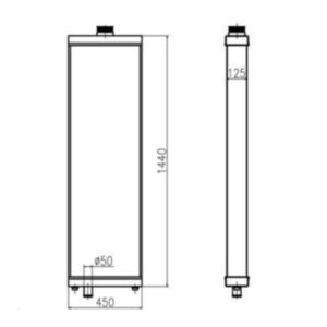 BUY For Komatsu Bulldozer D375A-5 Water Tank Radiator Core ASS'Y for sale