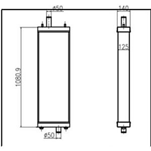 BUY For Komatsu Excavator Bulldozer D65 Water Tank Radiator Core ASS'Y for sale