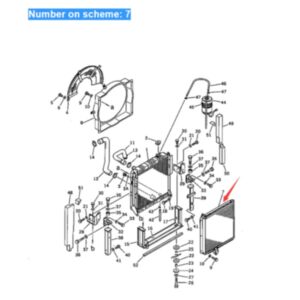 BUY For Komatsu Excavator PC100-3 PC120-3 PF3-1 Hydraulic Oil Cooler ASS'Y 203-03-41380 for sale