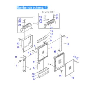 BUY For Komatsu Excavator PC100-6 PC100N-6 PC120-6Z Hydraulic Oil Cooler 202-03-71210 for sale