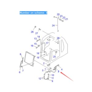 BUY For Komatsu Excavator PC100-5 PC120-5 PC130-5 PC150-5 PC200-5 Wiper Motor 20Y-06-11750 for sale