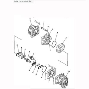 BUY For Komatsu Excavator PC100U-2 PC100L-2 PC100L-1 PC100-2 PC100-1 Hydraulic Pump 705-58-34000 for sale