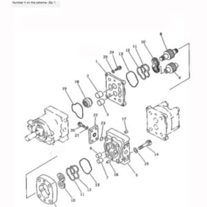 BUY For Komatsu Excavator PC20-6 PC30-6 PC38UU-1 Hydraulic Pump 705-41-08001 for sale
