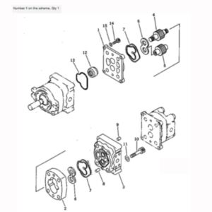 BUY For Komatsu Excavator PC20-7 PC10-7 PC15-3 Hydraulic Pump 705-41-08070 for sale