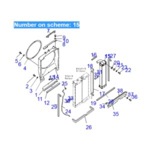 BUY For Komatsu Excavator PC200-8 PC200LC-8 PC210-8K PC210LC-8K PC210NLC-8K PC230NHD-8K Aftercooler 20Y-03-41131 for sale