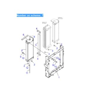 BUY For Komatsu Excavator PC200-8E0 PC200LC-8E0 Water Tank Radiator ASS'Y 205-03-31110 for sale