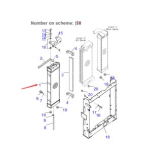 BUY For Komatsu Excavator PC200LL-8 PC220-8 PC220LC-8 PC240LC-8K PC240NLC-8K Water Tank Radiator ASS'Y 206-03-21412 for sale