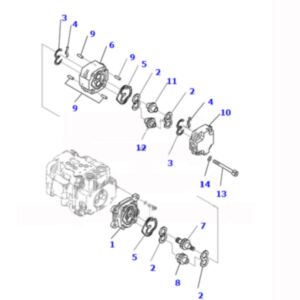 BUY For Komatsu Excavator PC220-1 PC200-1 Hydraulic Pump 705-56-24020 for sale