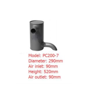 BUY For Komatsu Excavator PC228US-3 PC228USLC-3 Engine SAA6D102E Muffler 6738-11-5510 for sale