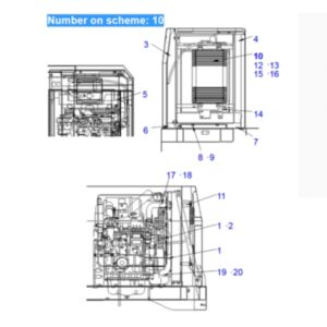 BUY For Komatsu Excavator PC27MR-1 PC28UU-3  PC30MR-1 PC30UU-3 Hydraulic Oil Cooler ASS'Y 21U-03-31131 21U-03-31132 for sale